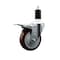 Service Caster 4'' Maroon Poly Swivel 1-3/8'' Expanding Stem Caster Total Lock Brake SCC-EXTTL20S414-PPUB-MRN-138 - alternate 1